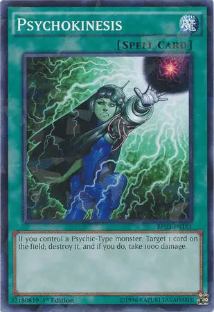 Psychokinesis [BP03-EN161] Shatterfoil Rare - Doe's Cards