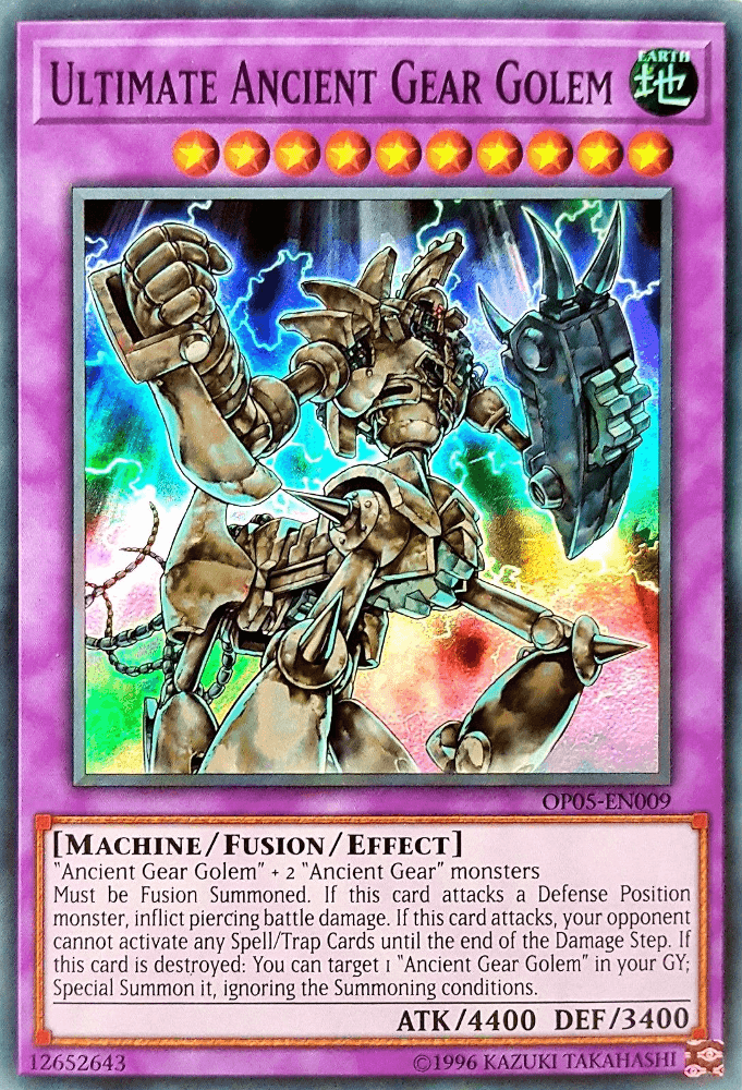 Ultimate Ancient Gear Golem [OP05-EN009] Super Rare - Doe's Cards