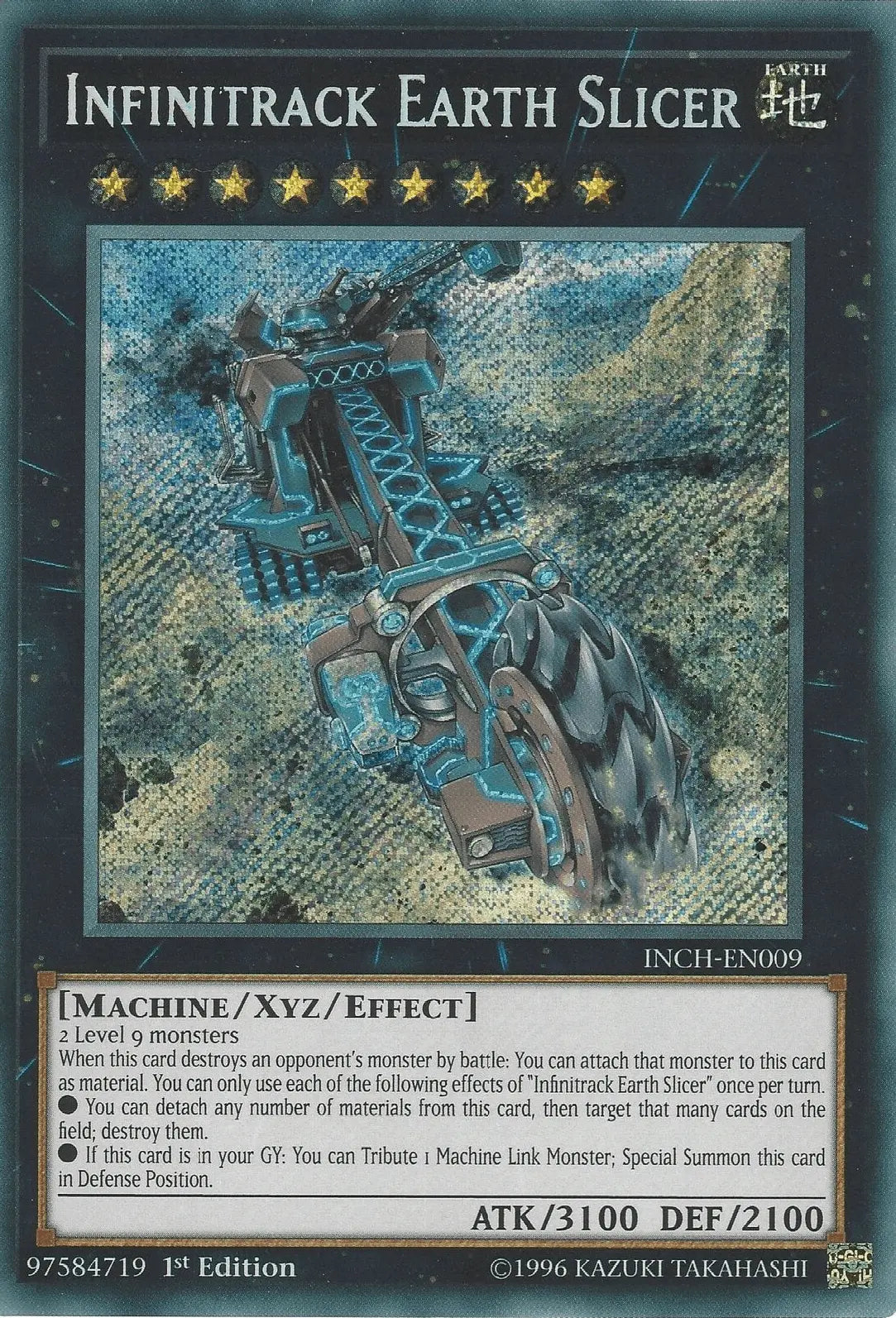 Infinitrack Earth Slicer [INCH-EN009] Secret Rare - Doe's Cards