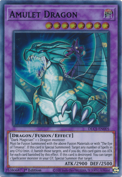 Amulet Dragon (Purple) [DLCS-EN005] Ultra Rare - Doe's Cards