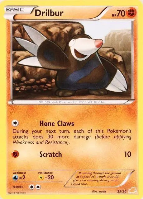 Drilbur (25/30) [Black & White: Trainer Kit] - Doe's Cards