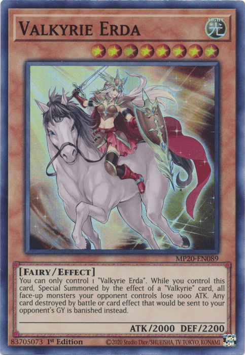 Valkyrie Erda [MP20-EN089] Super Rare - Doe's Cards