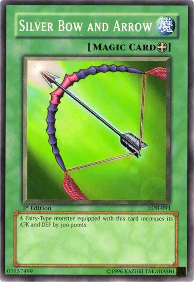 Silver Bow and Arrow [LOB-091] Common - Doe's Cards