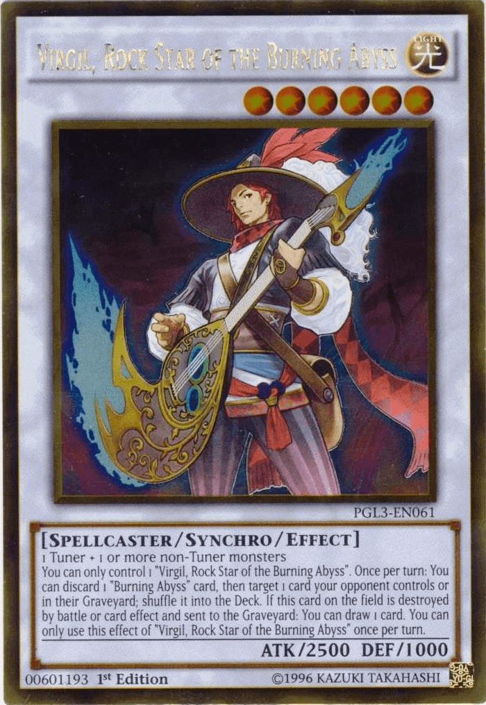 Virgil, Rock Star of the Burning Abyss [PGL3-EN061] Gold Rare - Doe's Cards