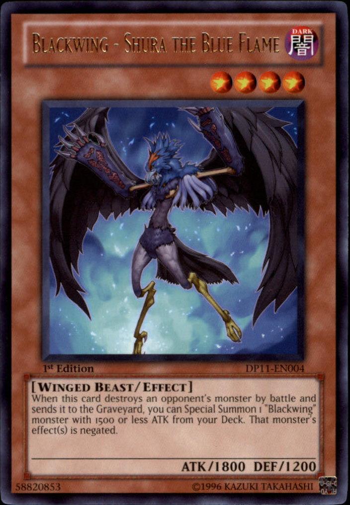 Blackwing - Shura the Blue Flame [DP11-EN004] Rare - Doe's Cards