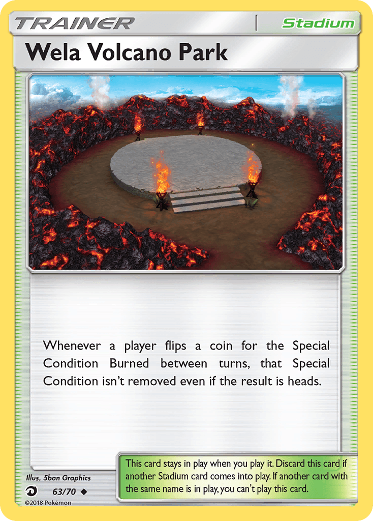 Wela Volcano Park (63/70) [Sun & Moon: Dragon Majesty] - Doe's Cards