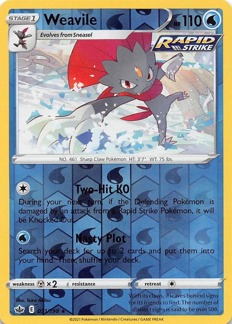 Weavile (031/198) [Sword & Shield: Chilling Reign] - Doe's Cards