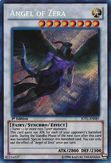 Angel of Zera [JOTL-EN087] Secret Rare - Doe's Cards