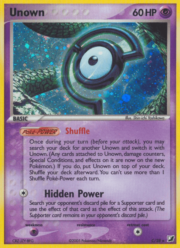 Unown (C) (C/28) [EX: Unseen Forces] - Doe's Cards