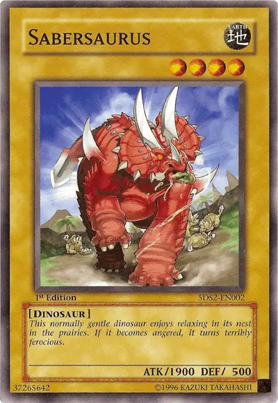 Sabersaurus [5DS2-EN002] Common - Doe's Cards