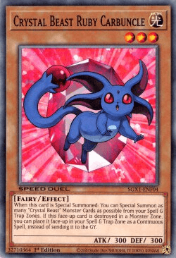 Crystal Beast Ruby Carbuncle [SGX1-ENF04] Common - Doe's Cards