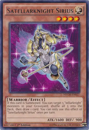 Satellarknight Sirius [NECH-EN027] Rare - Doe's Cards