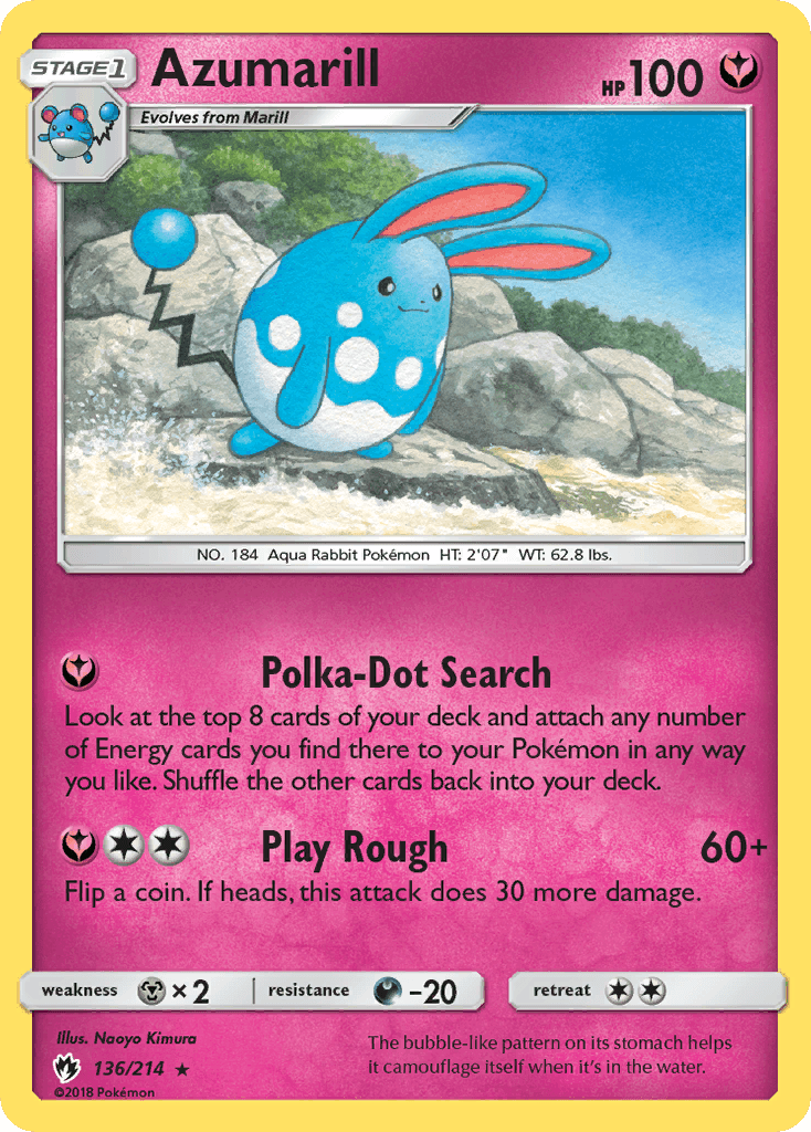 Azumarill (136/214) [Sun & Moon: Lost Thunder] - Doe's Cards