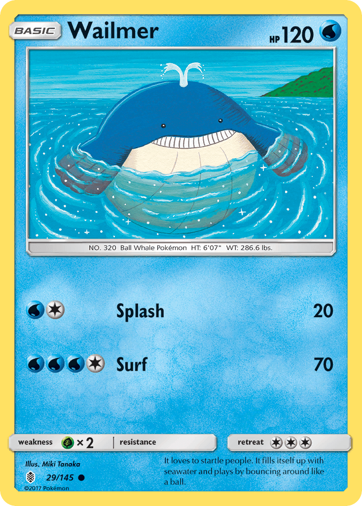 Wailmer (29/145) [Sun & Moon: Guardians Rising] - Doe's Cards