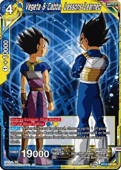 Vegeta & Cabba, Lessons Learned (BT15-147) [Saiyan Showdown] - Doe's Cards