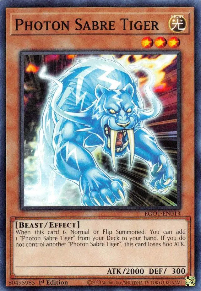 Photon Sabre Tiger [EGO1-EN013] Common - Doe's Cards