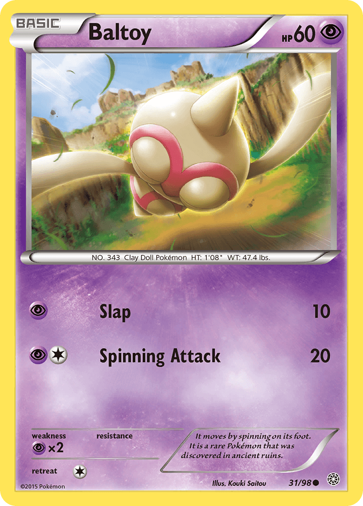 Baltoy (31/98) [XY: Ancient Origins] - Doe's Cards