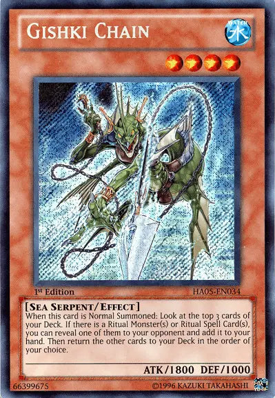 Gishki Chain [HA05-EN034] Secret Rare - Doe's Cards