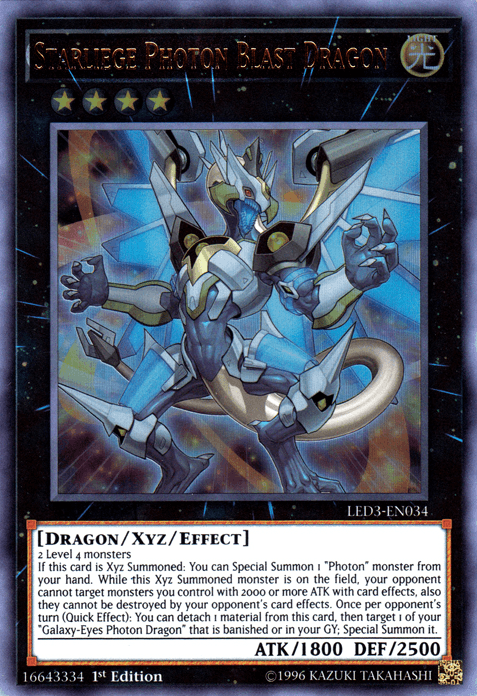 Starliege Photon Blast Dragon [LED3-EN034] Ultra Rare - Doe's Cards