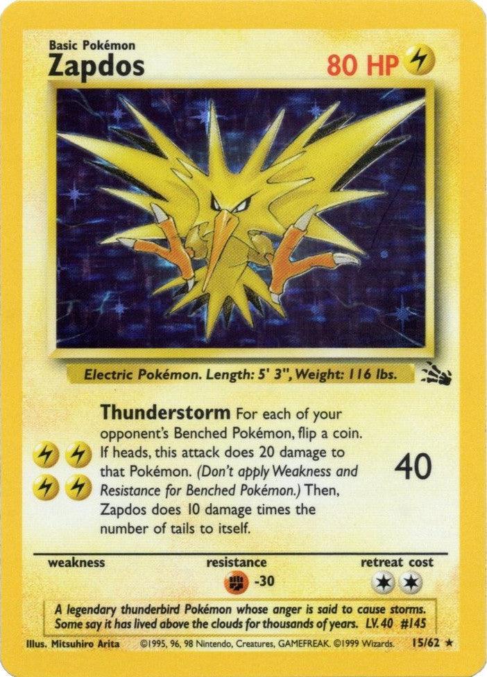 Zapdos (15/62) [Fossil Unlimited] - Doe's Cards