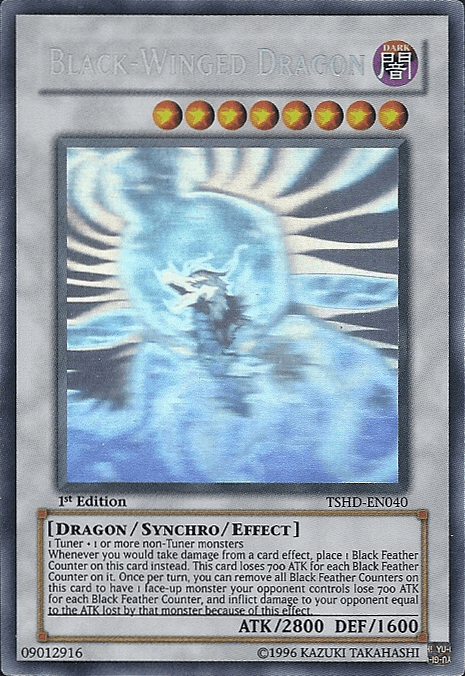 Black-Winged Dragon [TSHD-EN040] Ghost Rare - Doe's Cards