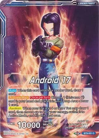 Android 17 // Android 17, Universal Guardian (BT9-021) [Universal Onslaught] - Doe's Cards