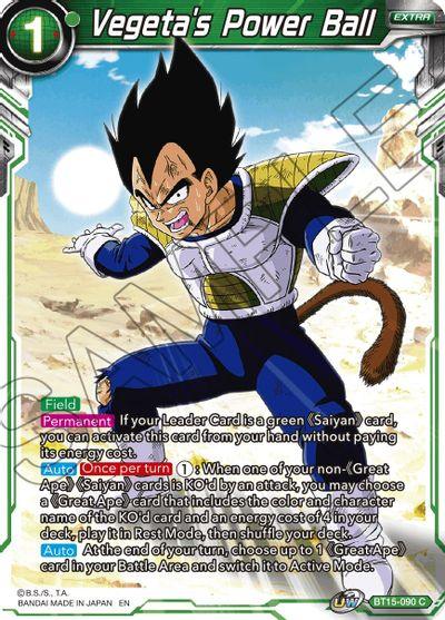 Vegeta's Power Ball (BT15-090) [Saiyan Showdown] - Doe's Cards