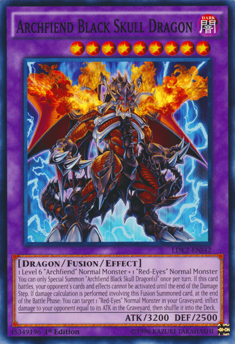 Archfiend Black Skull Dragon [LDK2-ENJ42] Common - Doe's Cards