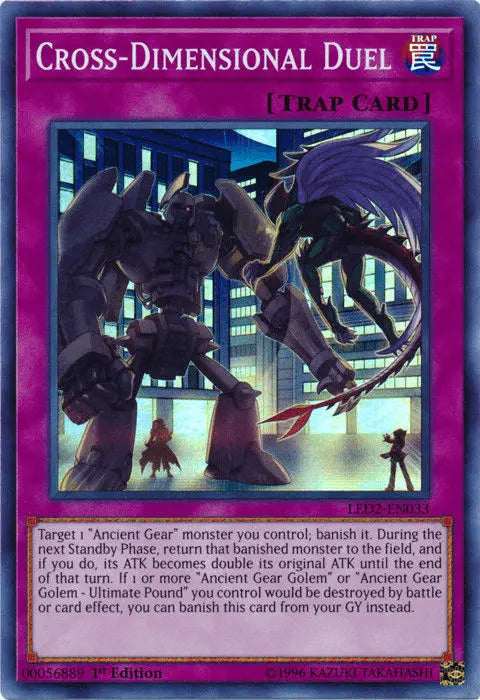 Cross-Dimensional Duel [LED2-EN033] Super Rare - Doe's Cards