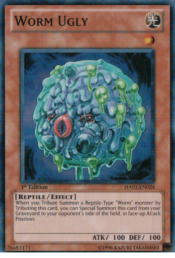 Worm Ugly [HA03-EN024] Super Rare - Doe's Cards