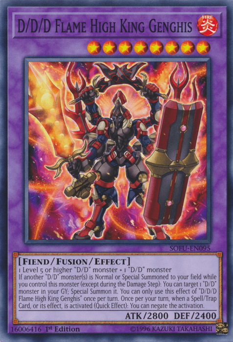 D/D/D Flame High King Genghis [SOFU-EN095] Common - Doe's Cards