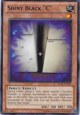 Shiny Black "C" (Blue) [DL14-EN007] Rare - Doe's Cards