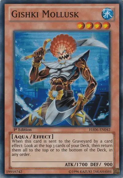 Gishki Mollusk [HA06-EN042] Super Rare - Doe's Cards