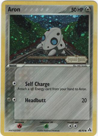 Aron (48/92) (Stamped) [EX: Legend Maker] - Doe's Cards