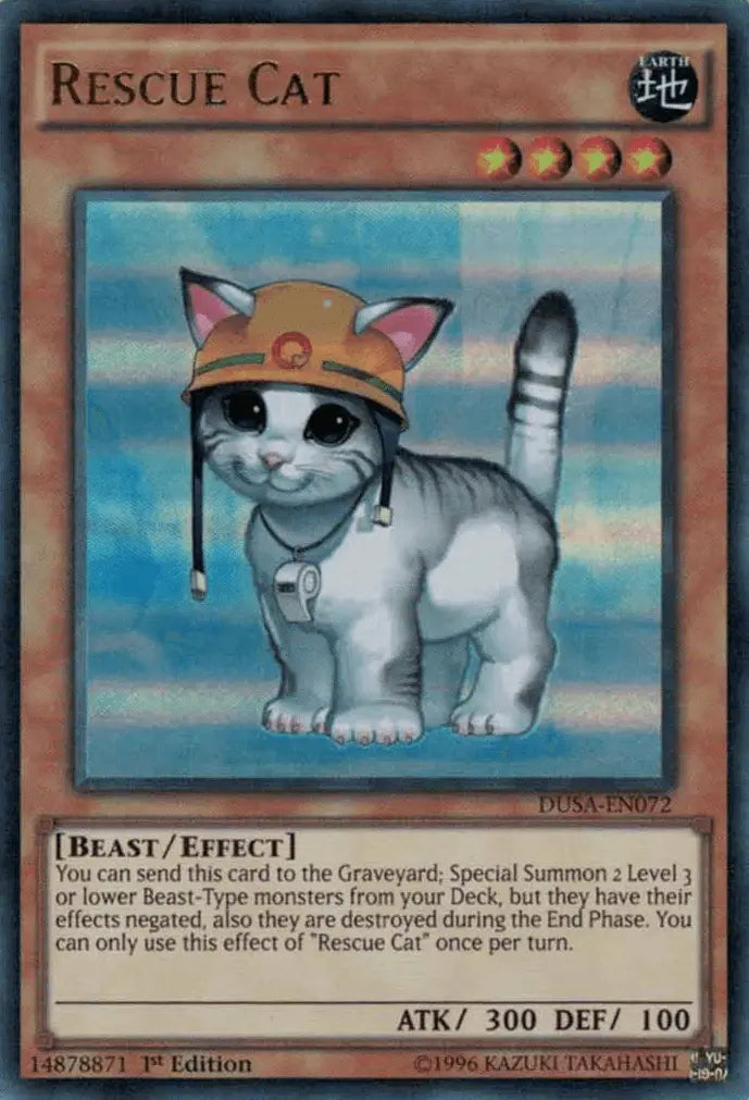 Rescue Cat [DUSA-EN072] Ultra Rare - Doe's Cards