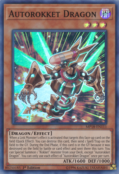 Autorokket Dragon [MP18-EN111] Super Rare - Doe's Cards