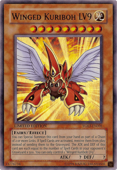 Winged Kuriboh LV9 [YG03-EN001] Ultra Rare - Doe's Cards