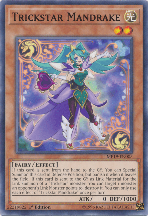 Trickstar Mandrake [MP19-EN005] Common - Doe's Cards