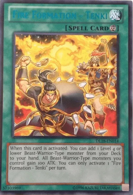 Fire Formation - Tenki (Blue) [DL18-EN014] Rare - Doe's Cards