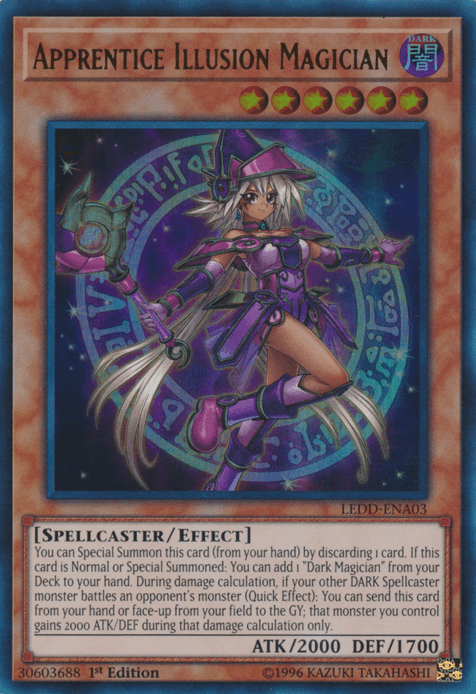 Apprentice Illusion Magician [LEDD-ENA03] Ultra Rare - Doe's Cards