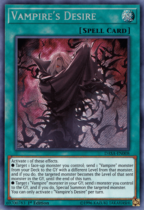 Vampire's Desire [DASA-EN008] Secret Rare - Doe's Cards