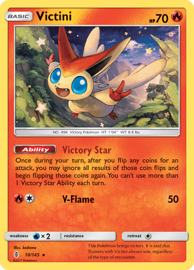 Victini (10/145) [Sun & Moon: Guardians Rising] - Doe's Cards