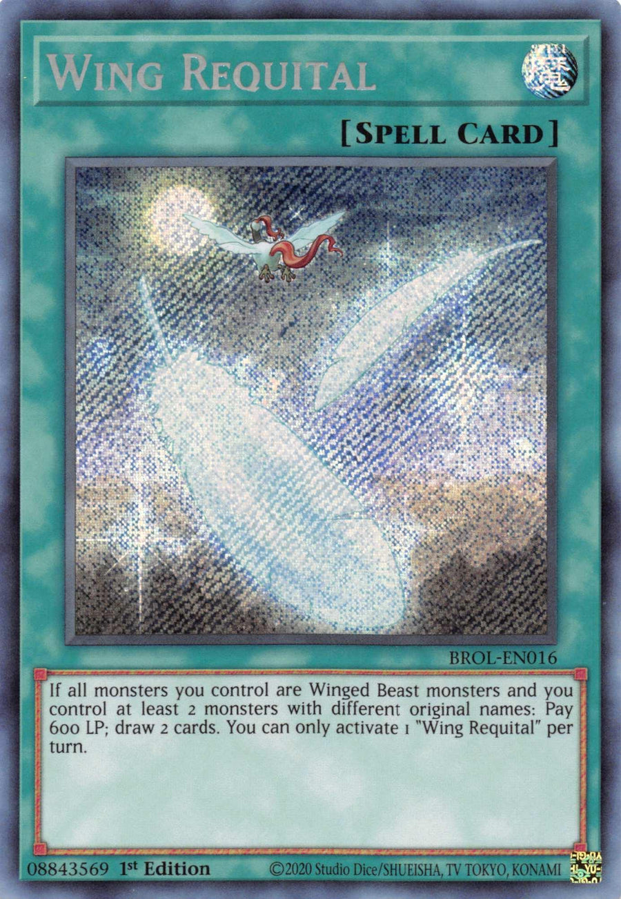 Wing Requital [BROL-EN016] Secret Rare - Doe's Cards