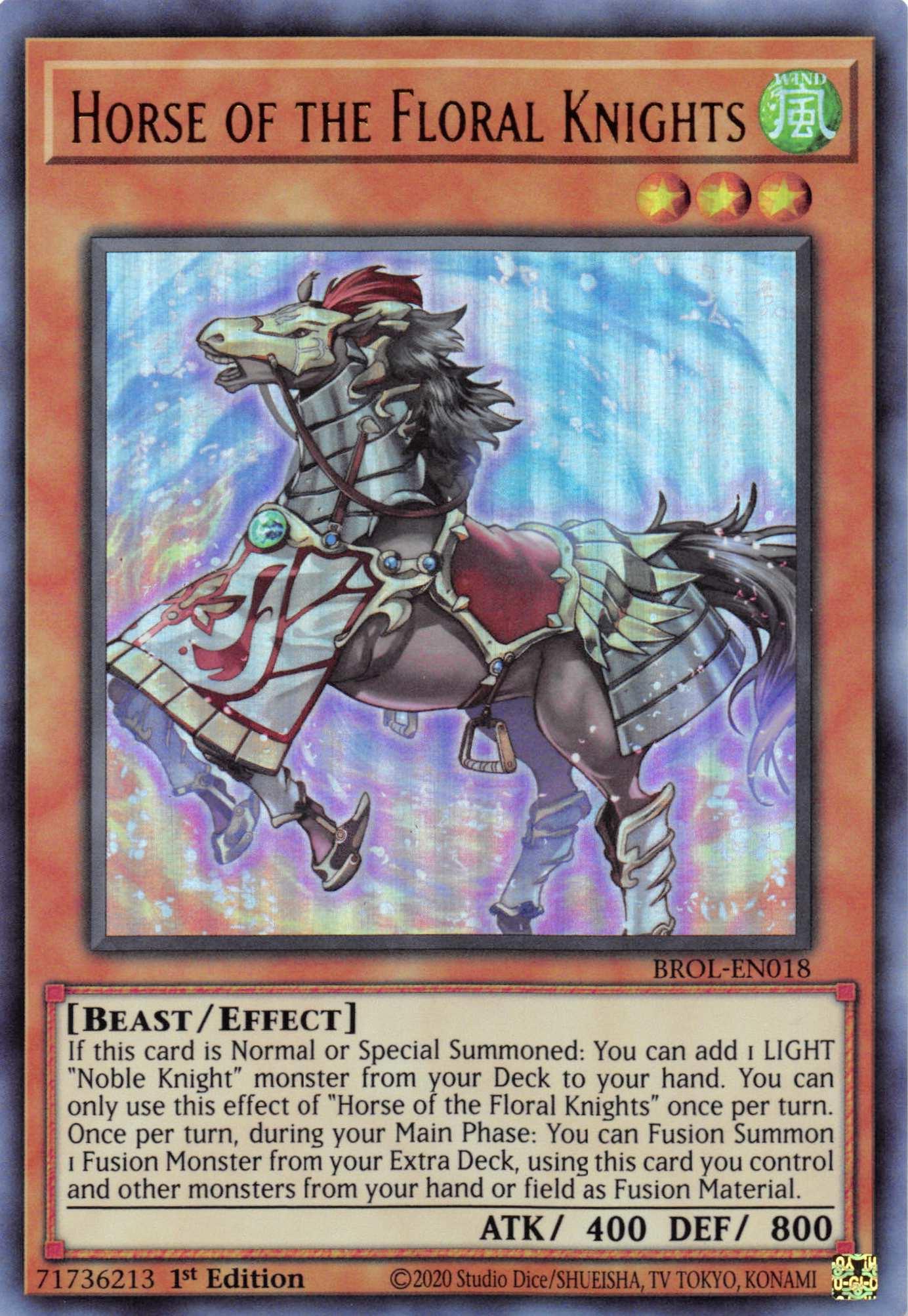 Horse of the Floral Knights [BROL-EN018] Ultra Rare - Doe's Cards
