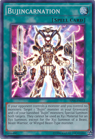 Bujincarnation [AP06-EN012] Super Rare - Doe's Cards