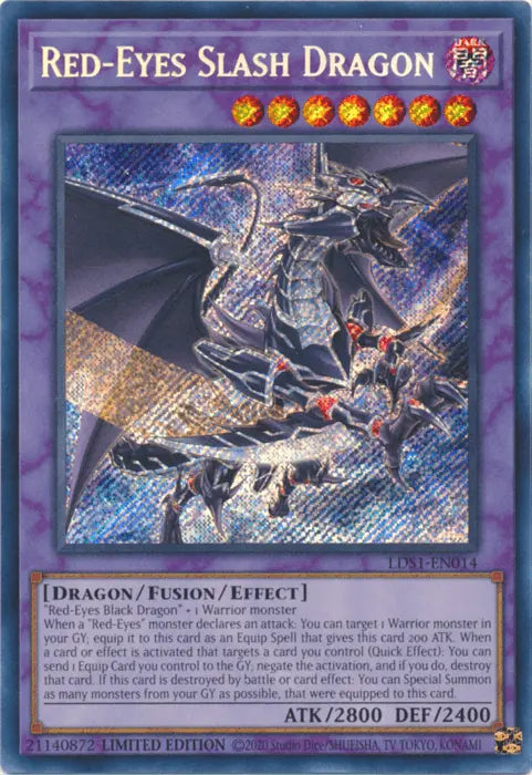 Red-Eyes Slash Dragon [LDS1-EN014] Secret Rare - Doe's Cards