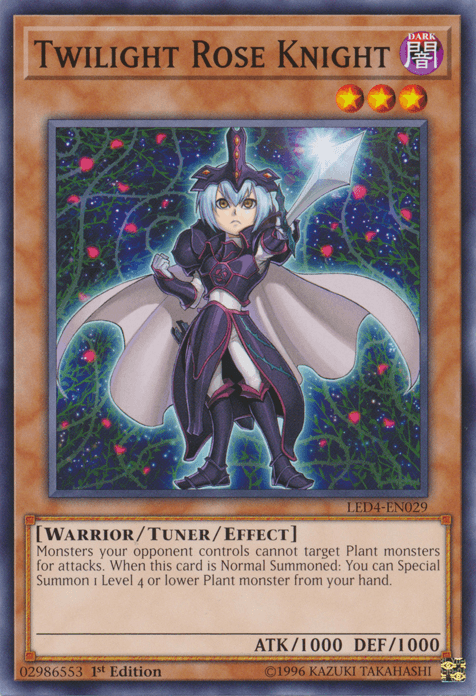 Twilight Rose Knight [LED4-EN029] Common - Doe's Cards