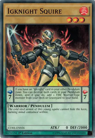 Igknight Squire [CORE-EN026] Common - Doe's Cards