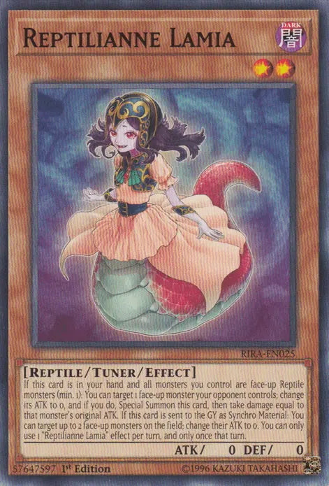 Reptilianne Lamia [RIRA-EN025] Common - Doe's Cards