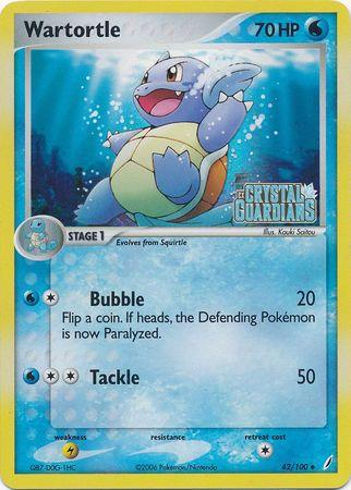 Wartortle (42/100) (Stamped) [EX: Crystal Guardians] - Doe's Cards